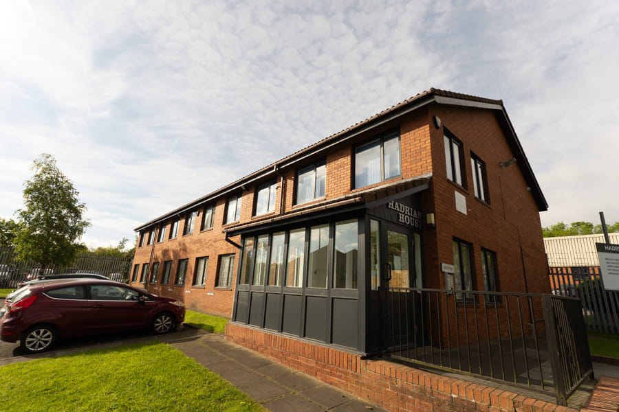 Hadrian House exterior, Beaminster Way East, Kingston Park NE3