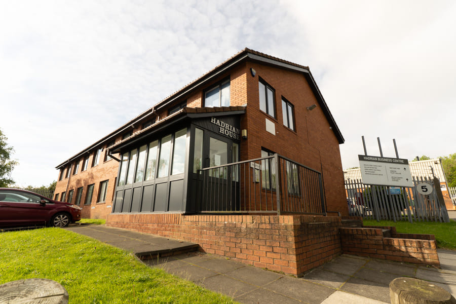 Hadrian House entrance, private offices Newcastle upon Tyne